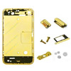 for iPhone 4 Gold Metal Bezel Midframe Mid Chassis Complete Set w/ Sim Tray Volume